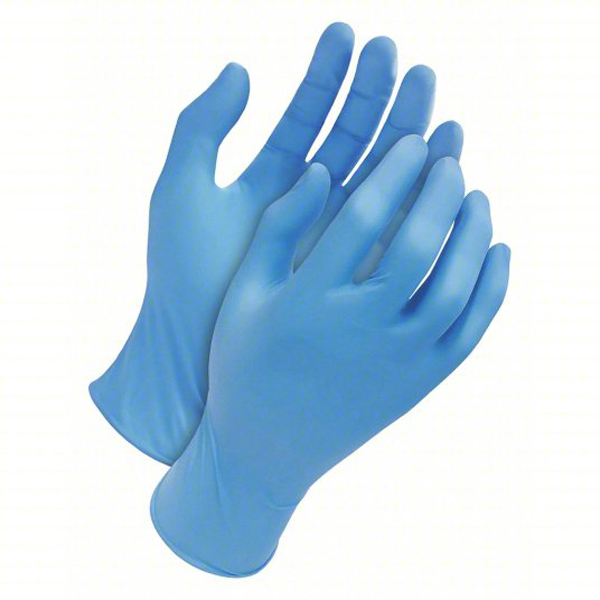 Exam Nitrile Glove, Blue, Box of 100, Sz: XL 